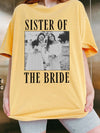 Sister of the Bride Custom Photo T-Shirt Personalized Bridal Party Wedding Weekend Tee
