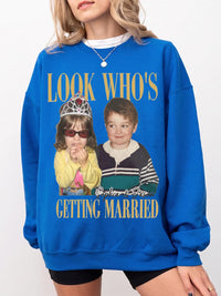 Look Who's Getting Married Custom Photo Tee Personalized Engagement Announcement Shirt