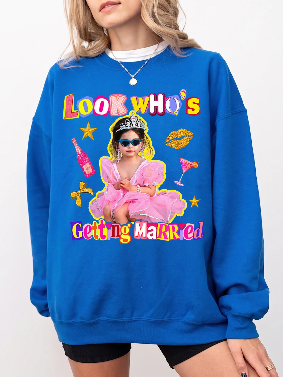 Look Who's Getting Married Custom Photo T-Shirt Funny Bachelorette Party Bride Gift