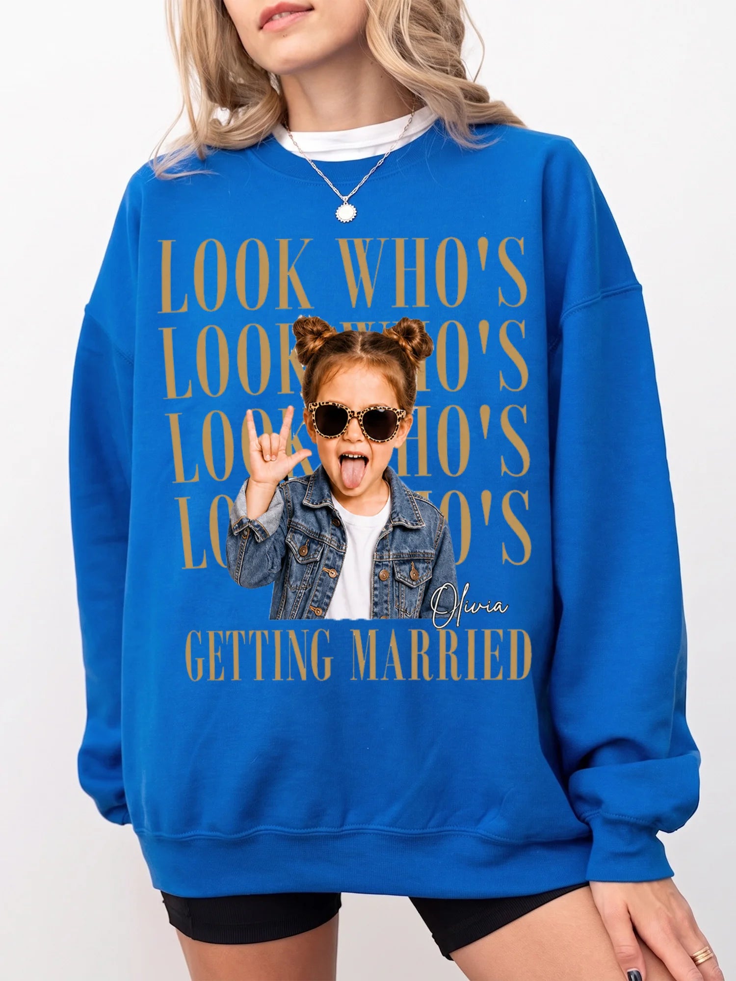 Look Who's Getting Married Custom Photo T-Shirt Funny Bridal Party Apparel