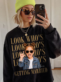Look Who's Getting Married Custom Photo T-Shirt Funny Bridal Party Apparel