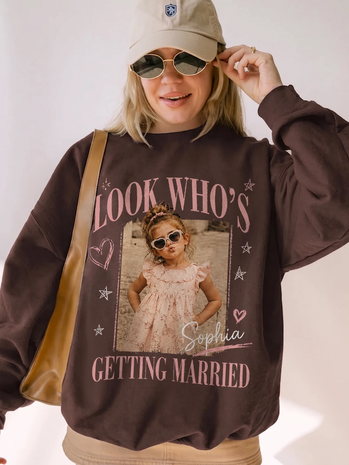 Look Who's Getting Married Custom Photo T-Shirt Funny Bachelorette Party Gift for Bride