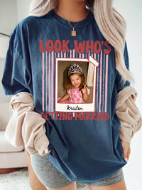 Look Who's Getting Married Tee Custom Photo Bridal Party Bachelorette Shirt