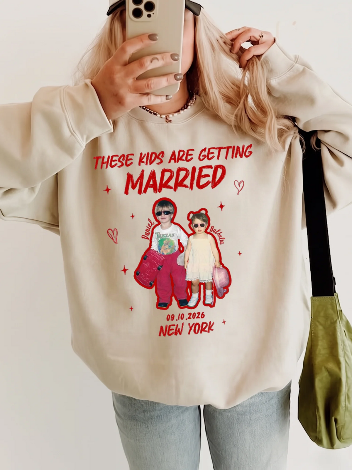These Kids Are Getting Married Custom Photo Tee Funny Engagement Announcement Gift