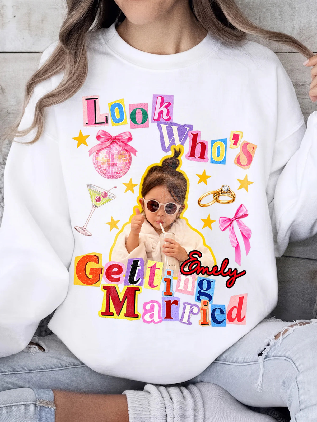 Look Who's Getting Married Tee Personalized Bride to Be Bachelorette Party Shirt