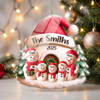 Snowman Family Christmas Ornament — Ornament
