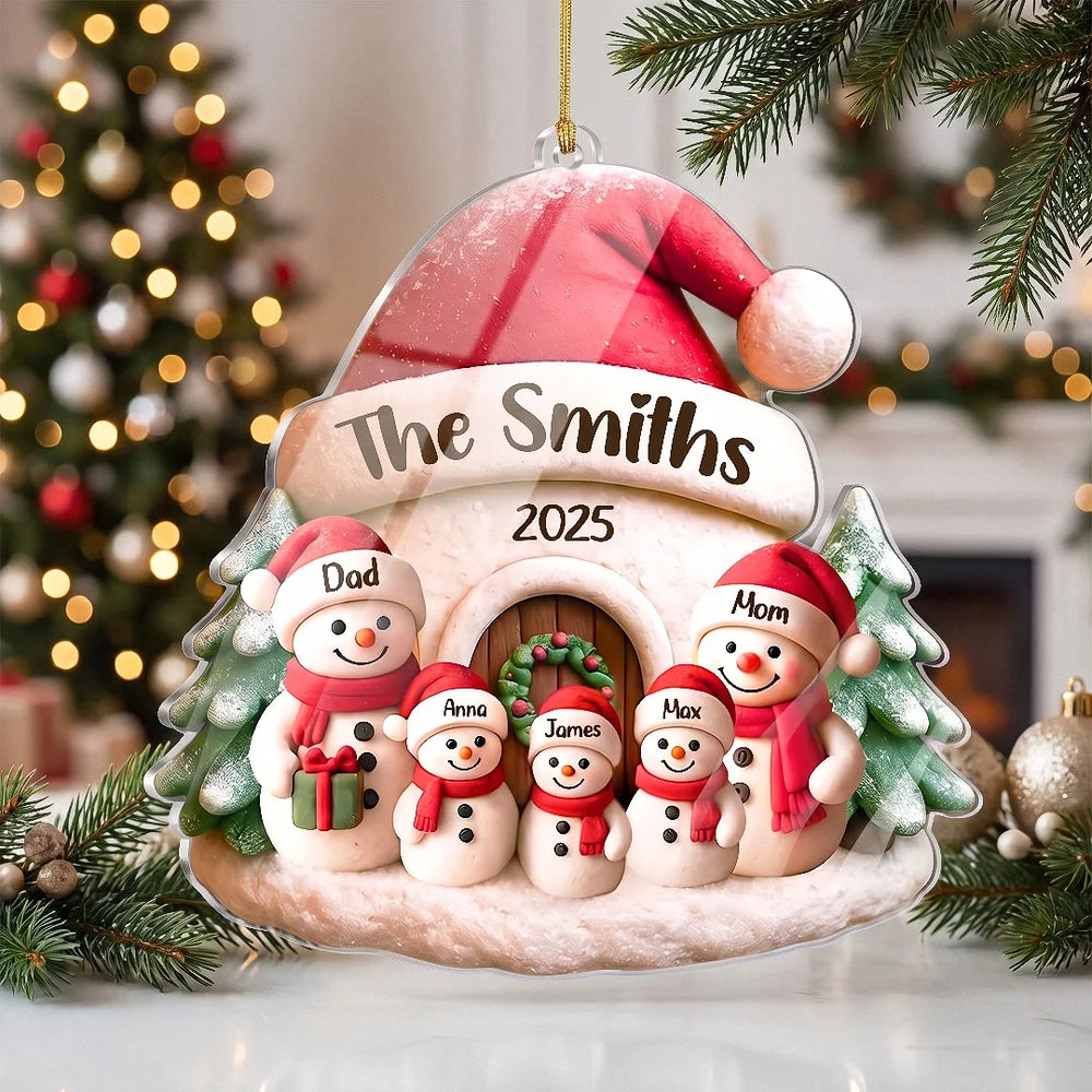 Snowman Family Christmas Ornament — Ornament available at our Los Angeles warehouse