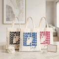 RodyThread Personalized Future Mrs Engagement Party Favor Canvas Tote Bag For Bride To Be Groovy 70s Retro Aesthetic Natural Cotton Custom Bachelorette Bridal Party Gifts Girls Trip Bach Club Welcome Bag Ring Finger Design