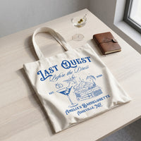 RodyThread Last Quest Before the Dress Tote Bag For Bride And Bridesmaids Bachelorette Squad Gift Fantasy RPG Medieval Renaissance Faire Bookish Aesthetic Natural Canvas Custom DND Party Favor Goodie Bag Hangover Kit Reusable