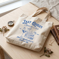 RodyThread Last Quest Before the Dress Tote Bag For Bride And Bridesmaids Bachelorette Squad Gift Fantasy RPG Medieval Renaissance Faire Bookish Aesthetic Natural Canvas Custom DND Party Favor Goodie Bag Hangover Kit Reusable