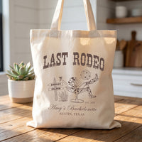RodyThread Coastal Cowgirl Bachelorette Canvas Tote Bag For Bridesmaids And Beach Bride Western Preppy Aesthetic Cream Blue Last Toast On The Coast Hangover Kit Gift Bag Custom Bridesmaid Favor Girls Trip Reusable Beach Tote (Copy)