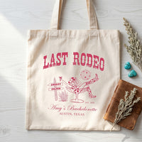 RodyThread Coastal Cowgirl Bachelorette Canvas Tote Bag For Bridesmaids And Beach Bride Western Preppy Aesthetic Cream Blue Last Toast On The Coast Hangover Kit Gift Bag Custom Bridesmaid Favor Girls Trip Reusable Beach Tote (Copy)