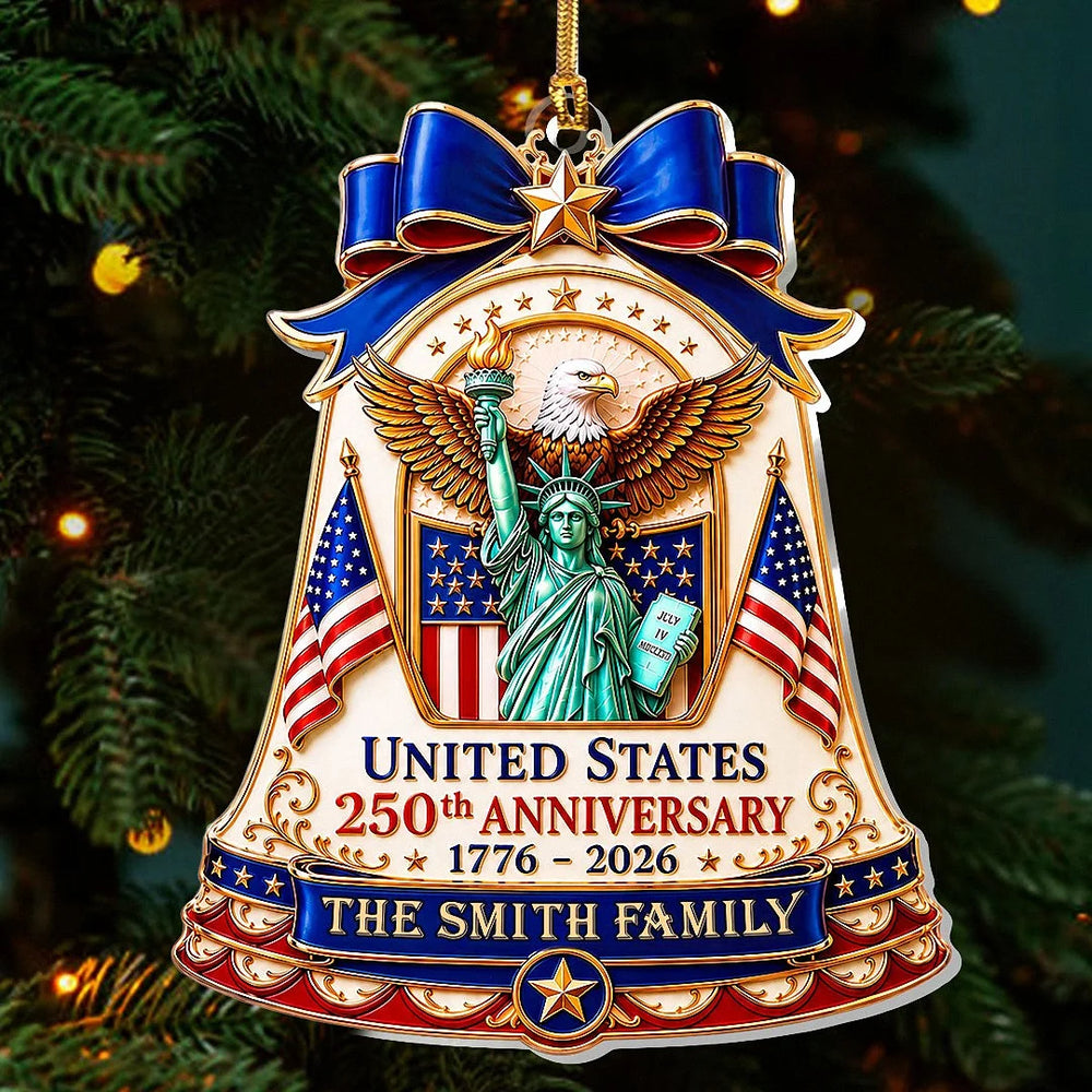 United States 250th Anniversary 1776-2026 Ornament, America 250 Semiquincentennial Patriotic Christm available at our Los Angeles warehouse