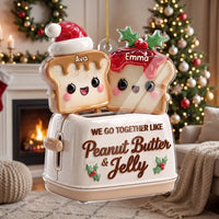 We Go Together Like Peanut Butter & Jelly Ornament — Ornament on a hanger, ready to ship from Los Angeles