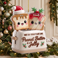 Close-up of We Go Together Like Peanut Butter & Jelly Ornament — Ornament for streetwear fans in Los Angeles