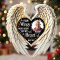Your Wings Were Ready But My Heart Was Not Ornament, Custom Name Memorial Keepsake, Sympathy Remembr