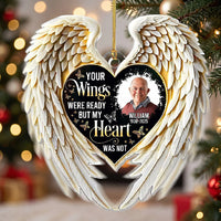Your Wings Were Ready But My Heart Was Not Ornament, Custom Name Memorial Keepsake, Sympathy Remembr available at our Los Angeles warehouse